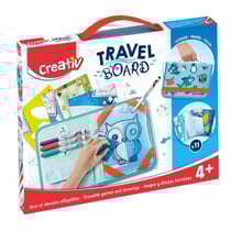 Valisette ardoise dessins effacables animaux - travel board - maped creativ - 969310