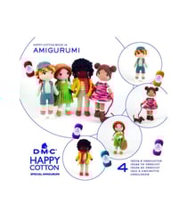 Livre Happy Cotton Book 19 – Les Amis de DMC - 4 Amigurumis à Crocheter - Créations Tendres & Ludiques Blanc