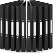 10 x Classeur A4 2 Anneaux- Jusqu'à 100 feuilles, Dos de 2,5 cm- Souple et Durable- Résisitants à l'eau- Étiquettes de Dos- ACROPAQ