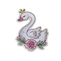 Lot de 3 écussons thermocollants danse cygne 6cm x 4,5cm