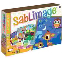 Sablimage concept'box animaux de la foret - sable colore - sentosphere - 8801 - loisir creatif