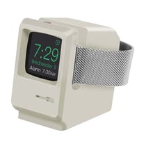 Avizar Socle de Chargement pour Apple Watch Modèle Vintage en Forme de Macintosh Gris