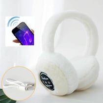 Casque Bluetooth Hiver Oreillettes Chaudes Antivent Pour Hommes Et Femmes Blanc Blanc YONIS
