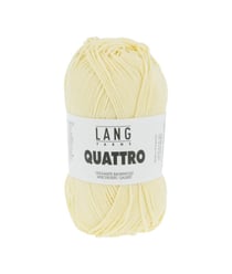 Fil à tricoter 100% coton QUATTRO - Lang Yarns 213 Jaune