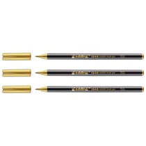 Lot de 3 feutres métallisés EDDING 1340 - Pointe pinceau 1-6 mm - Or Métallisé