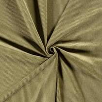 Tissu Velours Côtelé Ribelle uni Vert kaki