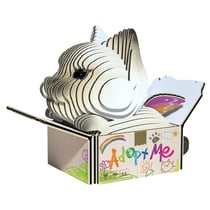 Eugy 3D Modèle: CHATS / MOCHA 7,4x4,1x5,7cm, en carton, en boîte, 6+