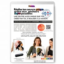 Peinture aux pochoirs Panash débutant enfants et adultes - Dakota en 4 pochoirs