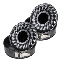 Ensemble de 2 Moules à manqué et à savarin double fond 24 cm Zenker Black Metallic