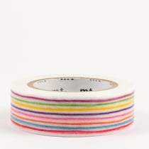 Masking tape - Lignes multicolores (iro enpitsu border) - 7 m x 15mm