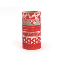LOT 6 RUBANS ADHESIFS ASSORTIMENT AMOUR 15x10m