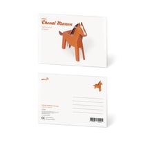 CARTE POSTALE CHEVAL BRUN