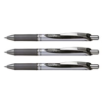 Lot de 3 Stylos roller PENTEL - ENERGEL BL77 - Encre gel noire - Pointe 0,7 mm