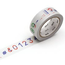 Masking tape - Papier Tigre - Les numéros - 7 m x 15mm