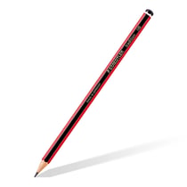 Crayon graphite STAEDTLER Tradition 110 - Lot de 12 - HB - Hexagonal - Laqué noir et rouge