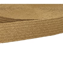 Bobine 15m sangle aspect naturel extensible marron