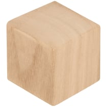 6 CUBES EN BOIS - 4X4X4 CM