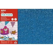 Apli Agipa - Mousse EVA thermoform. 40x60cm Bleu pailleté 3 feuil.
