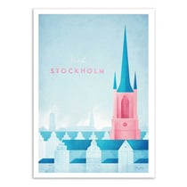 Affiche 30x40 cm - Visit Stockholm - Henry Rivers