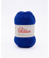 Pelote de Laine Mérino Phil Baby & Socks - Chaleur et Douceur pour Petits Pieds Pervenche Bleu