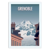 Affiche 50x70 cm - Grenoble - Turo