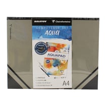 Set carnet Aquapad A4 Clairefontaine avec portfolio A4 et marqueurs Molotow