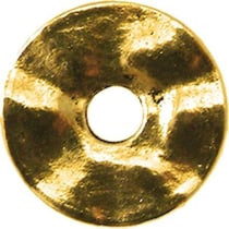 MégaCréa - Anneau donut métal 18 mm Doré (lot de 10)