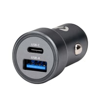 Nedis Chargeur de Voiture 48W avec Port USB-C / USB-A QC 3.0 PD 30W Gris foncé