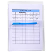 Sachet de 2 pochettes adhésives à soufflet - PP Haute Qualité 20/100e - A4 - Cristal - x 10 - Exacompta