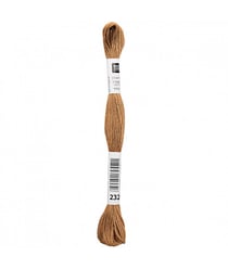 Fil à broder mouliné Uni - Rico Design 232 Marron