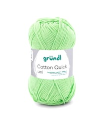 Fil à tricoter COTTON QUICK UNI - Gründl - PPSC - certifié Oeko-Tex 103 Vert