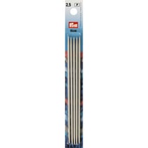 Aiguilles à tricoter double pointe 15cm en aluminium x 5