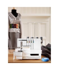 Surjeteuse & Coverstitch Husqvarna HUSKYLOCK s21 : l’alliée des couturières créatives Blanc