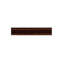 Bobine 25m galon polyester Tiret noir et rouge 10mm