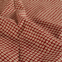 Tissu Coton imprimé Diamonds losanges sur fond Bordeaux