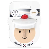 Toupie Bachi en bois - marin