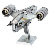 MetalEarth: ICONX - STAR WARS Le Mandalorien / RAZOR CREST 14x9.2x7.8cm, maquette 3D en métal avec 2,6 feuilles multicolorées, en boîte 13,5x22x2cm, 14+