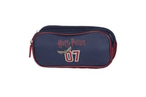 Trousse double rectangulaire Harry Potter – Bleu/Bordeaux – QUIDDITCH – 2 compartiments