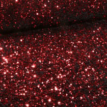 Tissu Sequins épais extensible Rouge foncé
