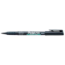 Lot de 12 marqueurs permanents pointe fine - PENTEL - Noir - NMS50