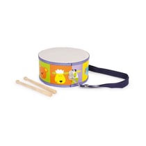 Tambour en bois avec sangles reglables - Smallfoot - Jaune