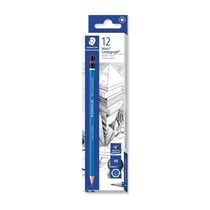 Crayon graphite STAEDTLER - Mars Lumograph 100 - Mine 2 mm - 4B - Bleu - Lot de 12