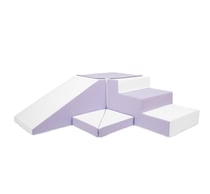Set de 4 blocs en mousse blanc lilas - Velinda - Gris