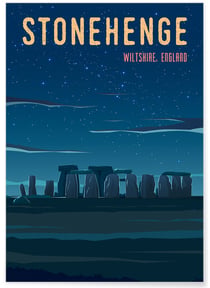 Poster Stonehenge | A3 : 29,7x42cm