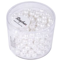 Perles blanches blanc - 5 mm - 300 pièces