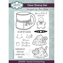 Tampons transparents - Tasse de Noël -13 clear stamps - Creative Expressions