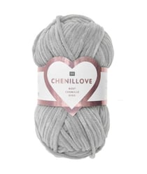 Découvrez le Confort et la Douceur de la Pelote Velours Creative Chenillove 100GR de Rico Design 13 Gris