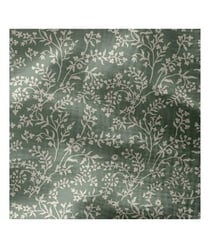 Tissu coton double gaze imprimé fleurs de 130 CM de largeur verttaznak vendu par 50 cm