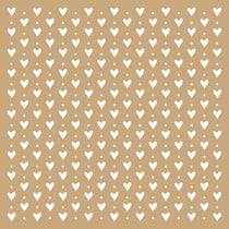 2 pochoirs kraft amour 20x20cm - Artemio