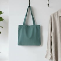 Kit Couture Craftine Petit Sac Cabas Velours Vert d'eau